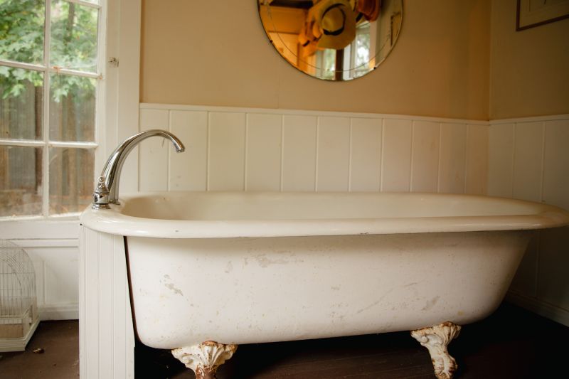 Vintage Clawfoot Tub in Classic Bathroom